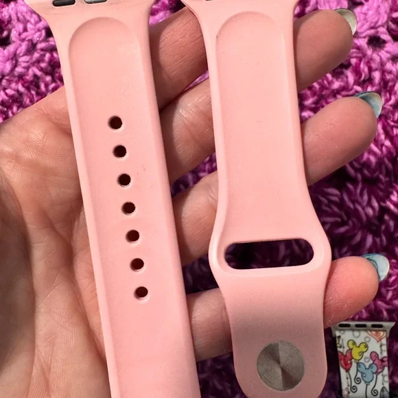 Disney Apple Watch Bands Minnie Mouse Orange Bird Castle & Snacks - Picture 3 of 7